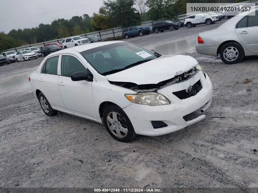 2009 Toyota Corolla VIN: 1NXBU40E49Z016557 Lot: 40812049