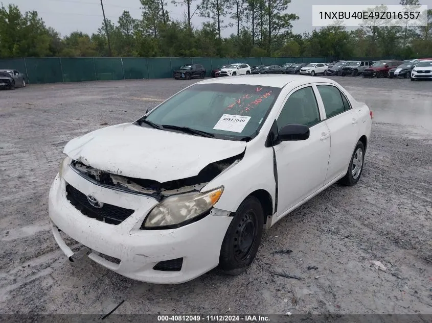 2009 Toyota Corolla VIN: 1NXBU40E49Z016557 Lot: 40812049