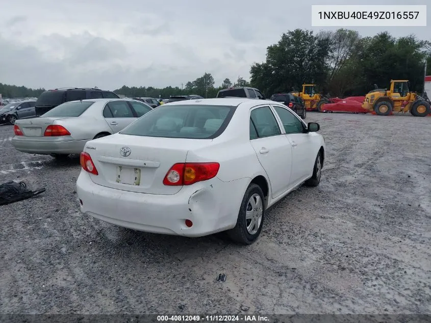 2009 Toyota Corolla VIN: 1NXBU40E49Z016557 Lot: 40812049