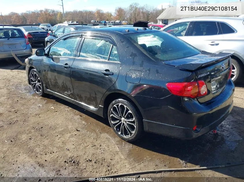 2009 Toyota Corolla S VIN: 2T1BU40E29C108154 Lot: 40819221