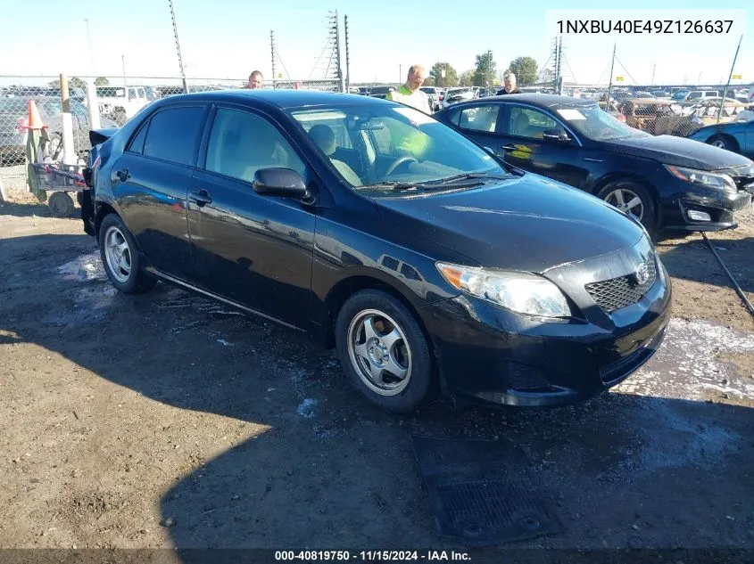 2009 Toyota Corolla Le VIN: 1NXBU40E49Z126637 Lot: 40819750