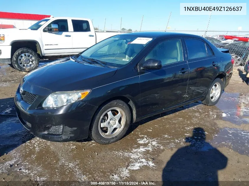 2009 Toyota Corolla Le VIN: 1NXBU40E49Z126637 Lot: 40819750