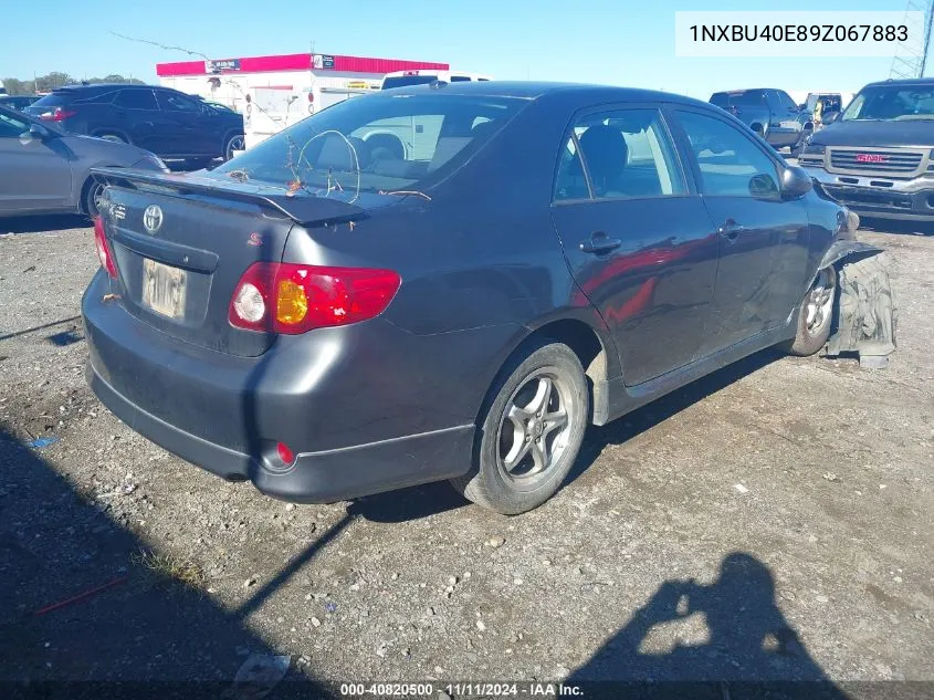 2009 Toyota Corolla S/Le/Xle VIN: 1NXBU40E89Z067883 Lot: 40820500