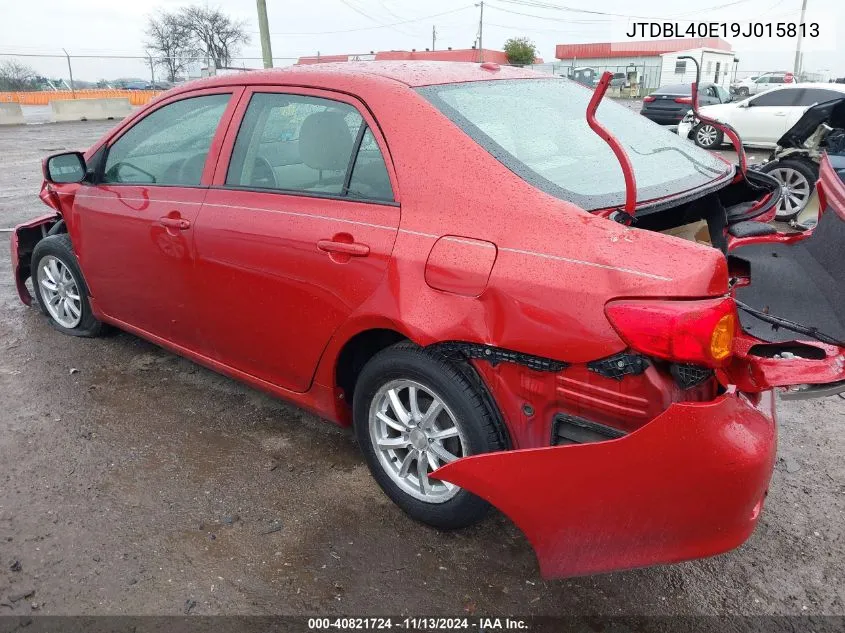 2009 Toyota Corolla Le VIN: JTDBL40E19J015813 Lot: 40821724