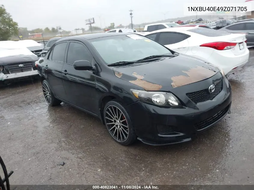 2009 Toyota Corolla Le VIN: 1NXBU40E49Z071705 Lot: 40823041