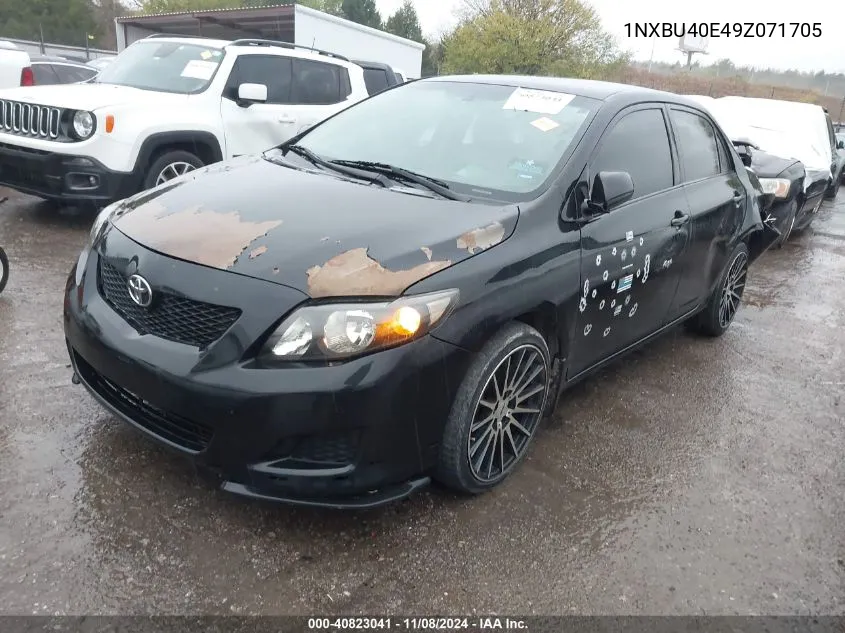 2009 Toyota Corolla Le VIN: 1NXBU40E49Z071705 Lot: 40823041