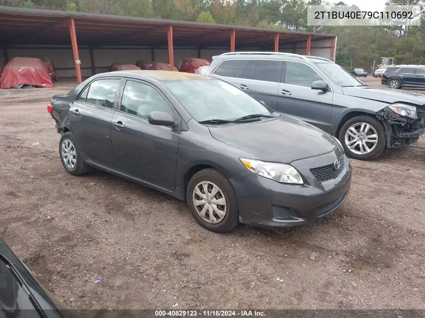 2009 Toyota Corolla Le VIN: 2T1BU40E79C110692 Lot: 40829123