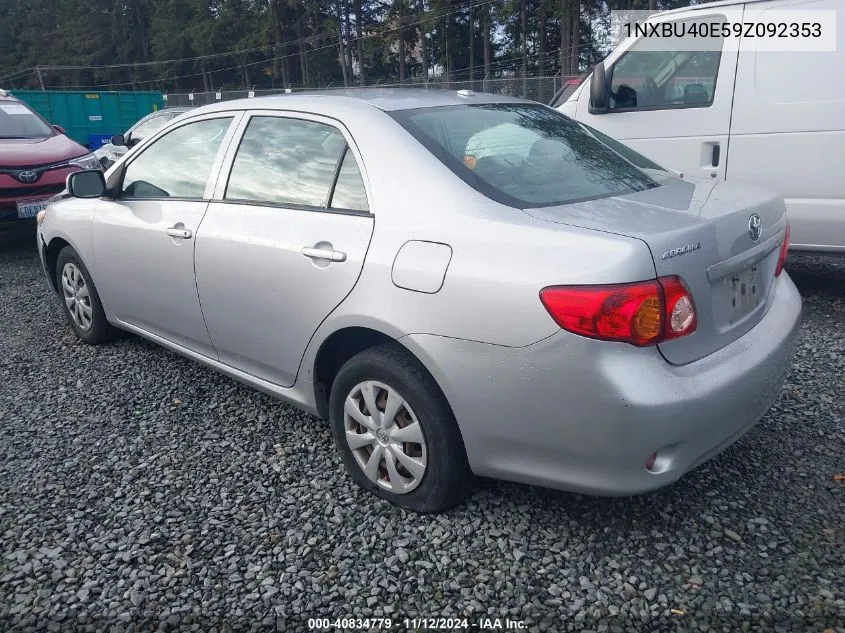 2009 Toyota Corolla Le VIN: 1NXBU40E59Z092353 Lot: 40834779