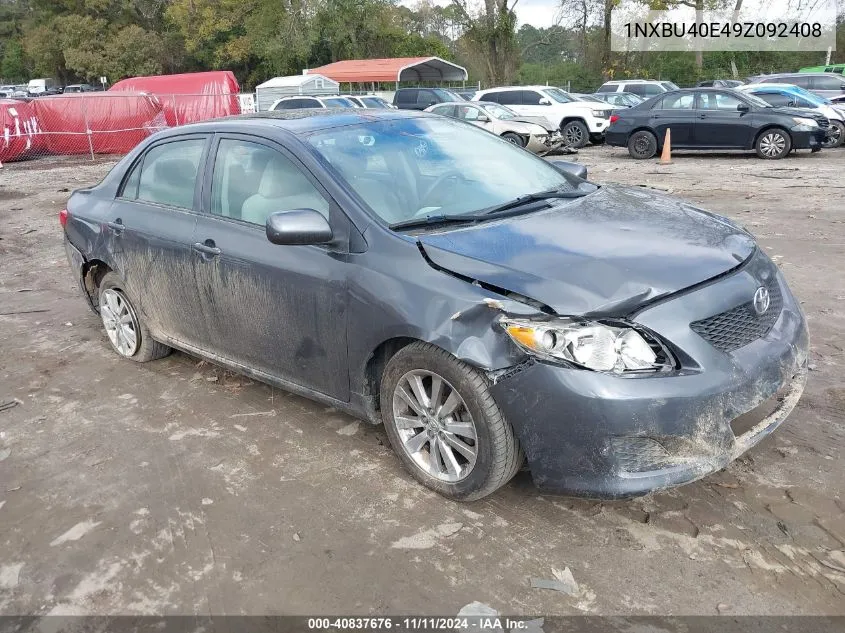 2009 Toyota Corolla Le VIN: 1NXBU40E49Z092408 Lot: 40837676