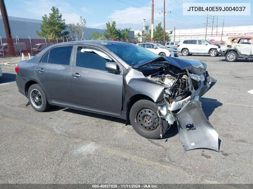 2009 Toyota Corolla Le VIN: JTDBL40E59J004037 Lot: 40837820