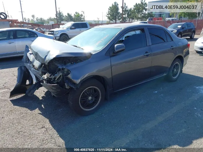 2009 Toyota Corolla Le VIN: JTDBL40E59J004037 Lot: 40837820