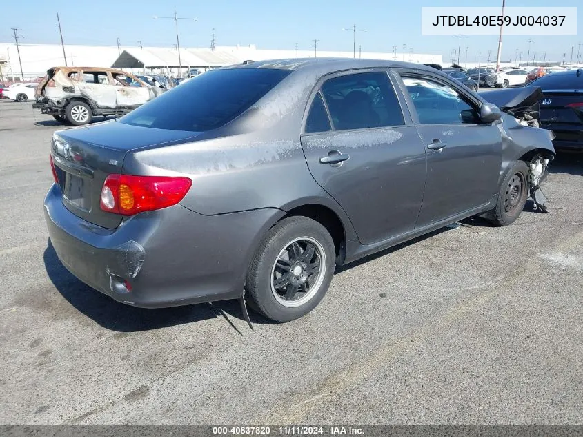 2009 Toyota Corolla Le VIN: JTDBL40E59J004037 Lot: 40837820