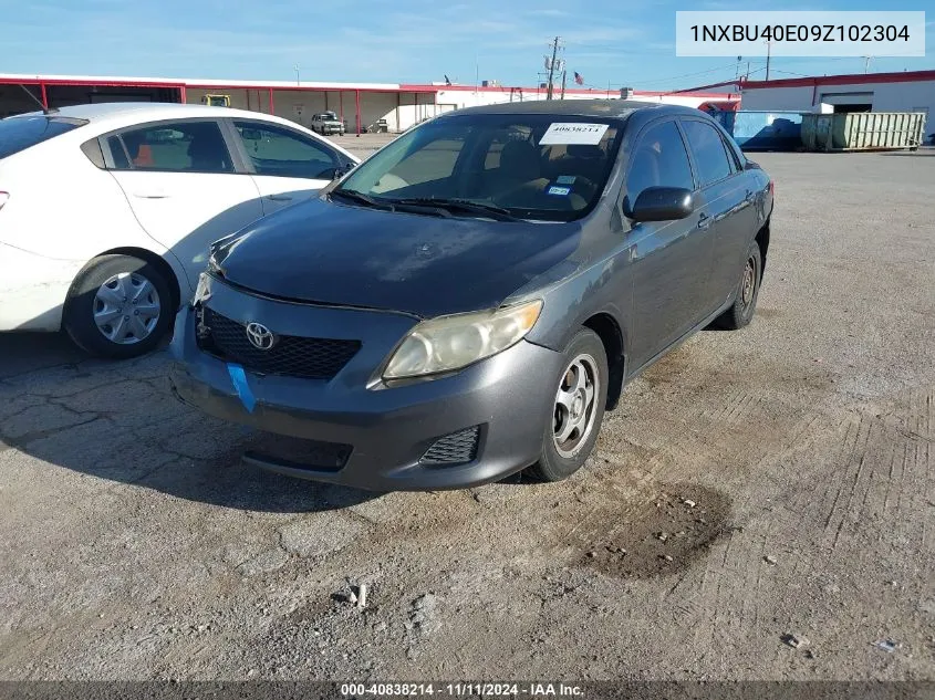 2009 Toyota Corolla Le VIN: 1NXBU40E09Z102304 Lot: 40838214