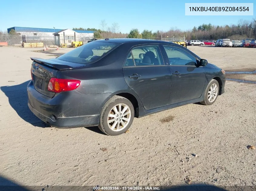 2009 Toyota Corolla S VIN: 1NXBU40E89Z084554 Lot: 40839184