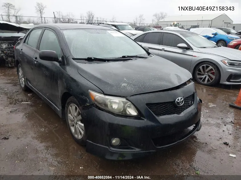 2009 Toyota Corolla S VIN: 1NXBU40E49Z158343 Lot: 40852084