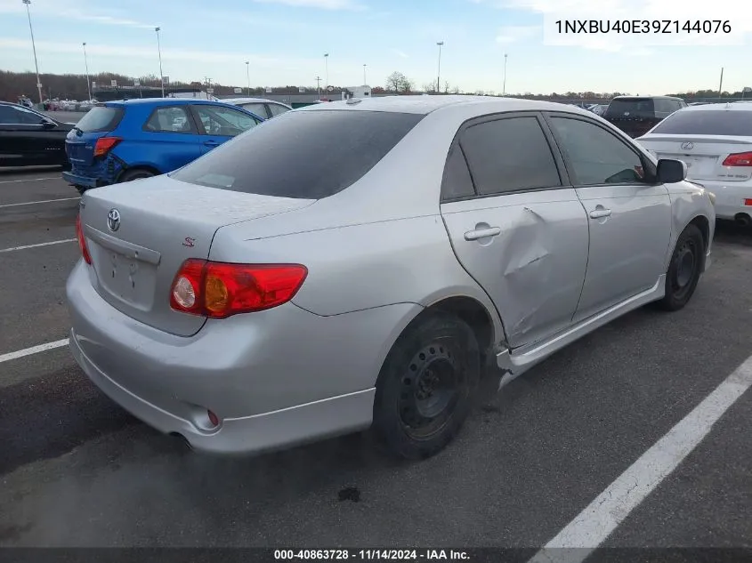 2009 Toyota Corolla S VIN: 1NXBU40E39Z144076 Lot: 40863728