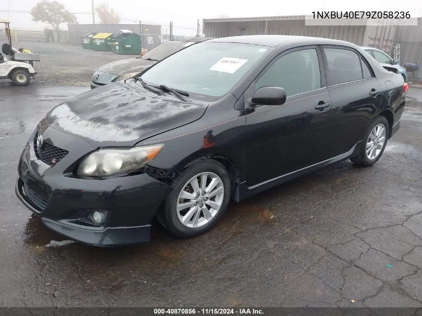 2009 Toyota Corolla S VIN: 1NXBU40E79Z058236 Lot: 40870856