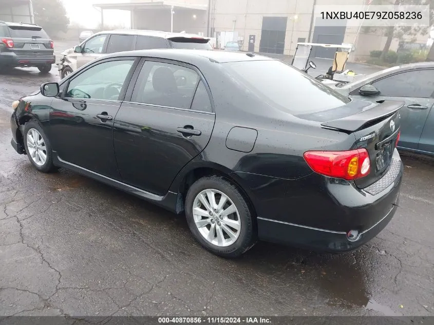 2009 Toyota Corolla S VIN: 1NXBU40E79Z058236 Lot: 40870856