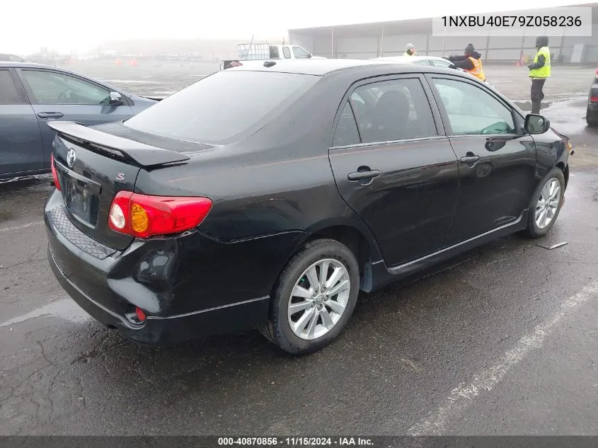 2009 Toyota Corolla S VIN: 1NXBU40E79Z058236 Lot: 40870856