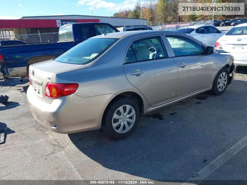 2009 Toyota Corolla Le VIN: 2T1BU40EX9C179389 Lot: 40875165