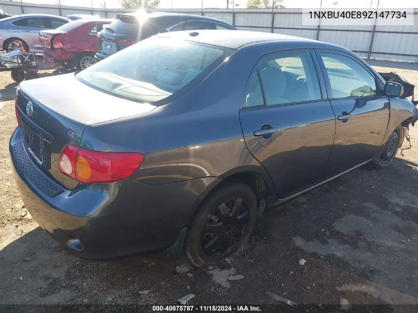 2009 Toyota Corolla Le VIN: 1NXBU40E89Z147734 Lot: 40875787