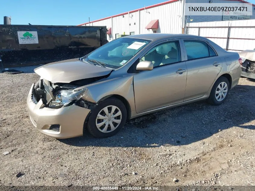 2009 Toyota Corolla Le VIN: 1NXBU40E09Z037471 Lot: 40885449