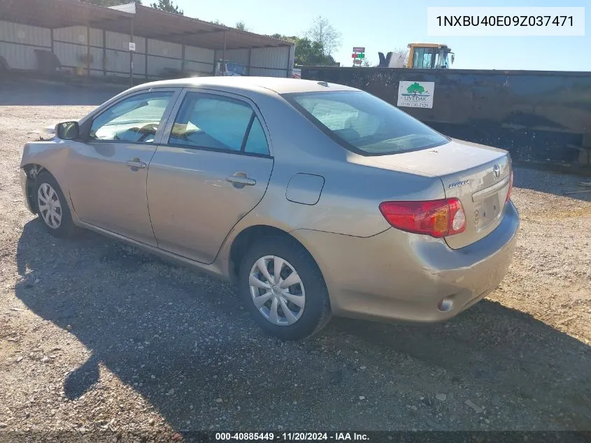 2009 Toyota Corolla Le VIN: 1NXBU40E09Z037471 Lot: 40885449