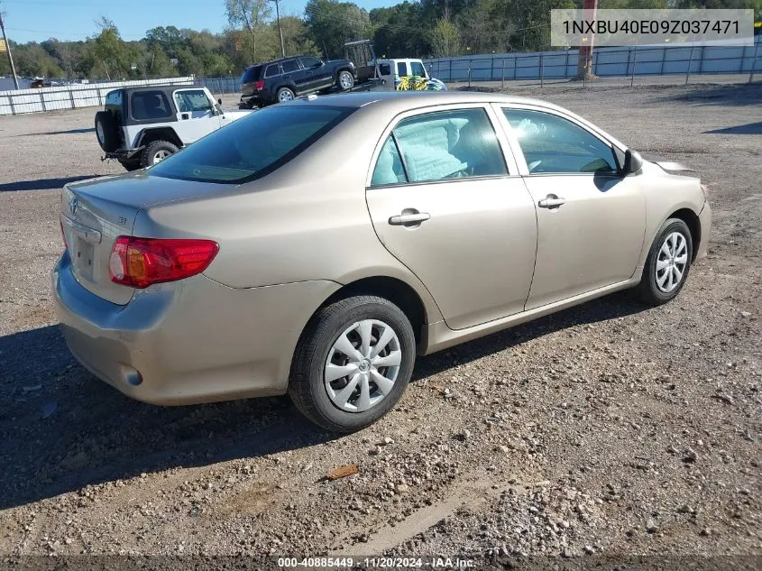 2009 Toyota Corolla Le VIN: 1NXBU40E09Z037471 Lot: 40885449