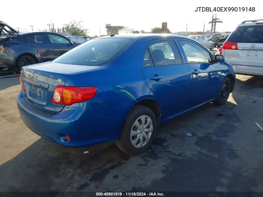 2009 Toyota Corolla Le VIN: JTDBL40EX99019148 Lot: 40901519