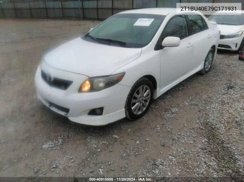 2009 Toyota Corolla S VIN: 2T1BU40E79C171931 Lot: 40915555