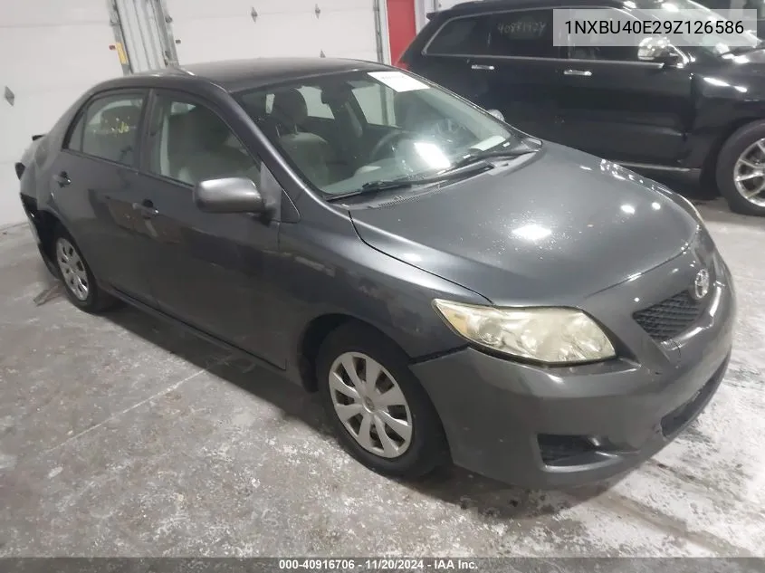 2009 Toyota Corolla Le VIN: 1NXBU40E29Z126586 Lot: 40916706