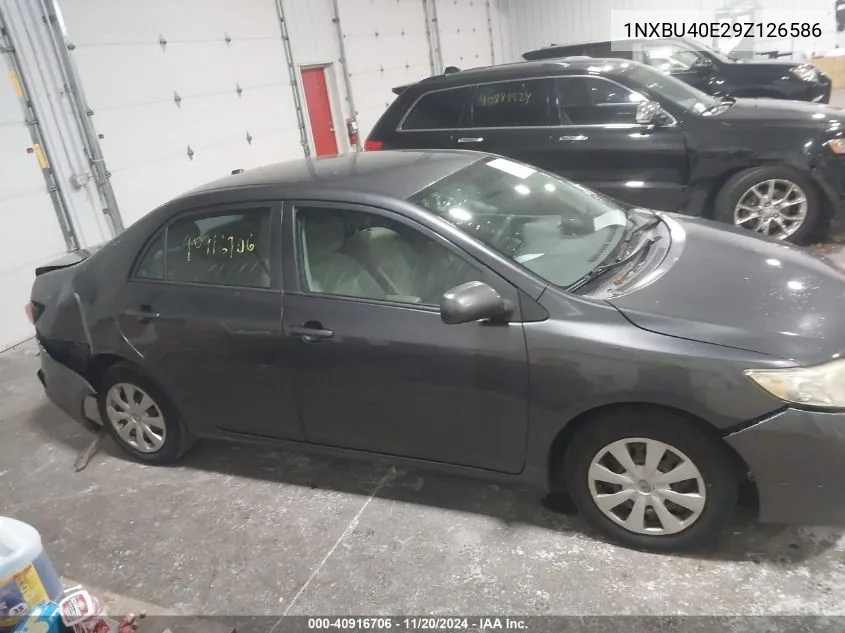 2009 Toyota Corolla Le VIN: 1NXBU40E29Z126586 Lot: 40916706