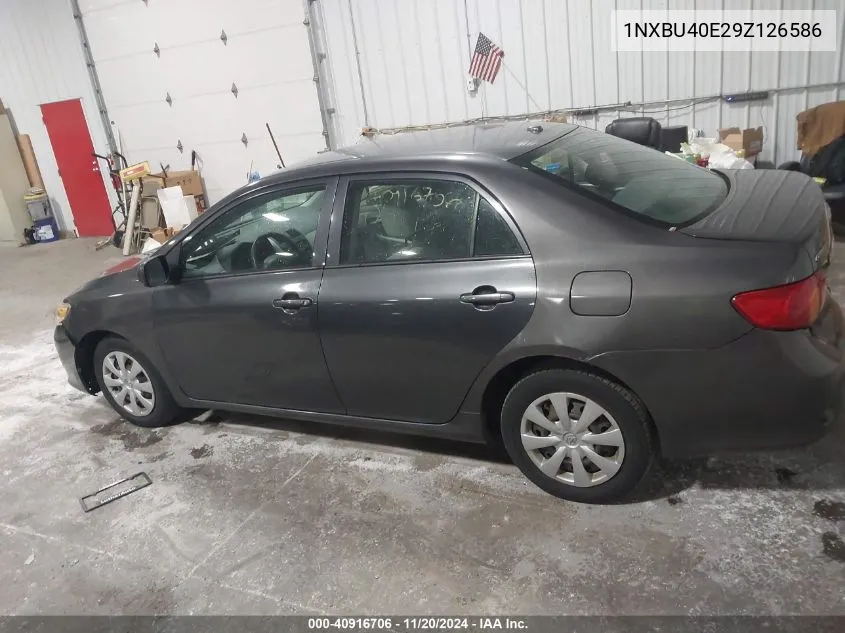 2009 Toyota Corolla Le VIN: 1NXBU40E29Z126586 Lot: 40916706