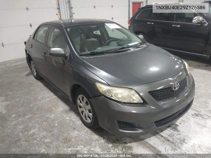 2009 Toyota Corolla Le VIN: 1NXBU40E29Z126586 Lot: 40916706