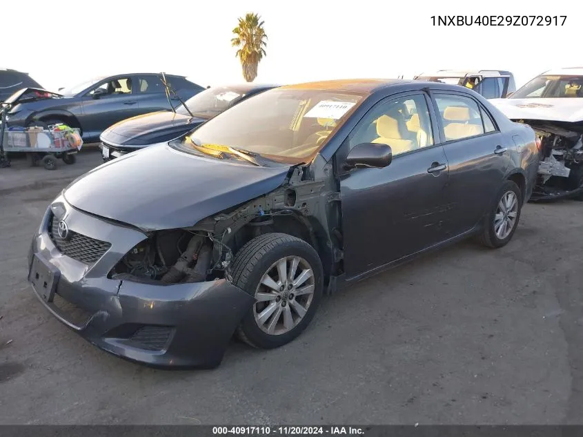 2009 Toyota Corolla Le VIN: 1NXBU40E29Z072917 Lot: 40917110