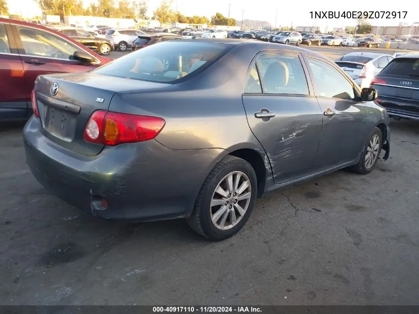 2009 Toyota Corolla Le VIN: 1NXBU40E29Z072917 Lot: 40917110