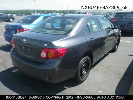 2010 Toyota Corolla S/Le/Xle VIN: 1NXBU4EE8AZ369168 Lot: 11588327