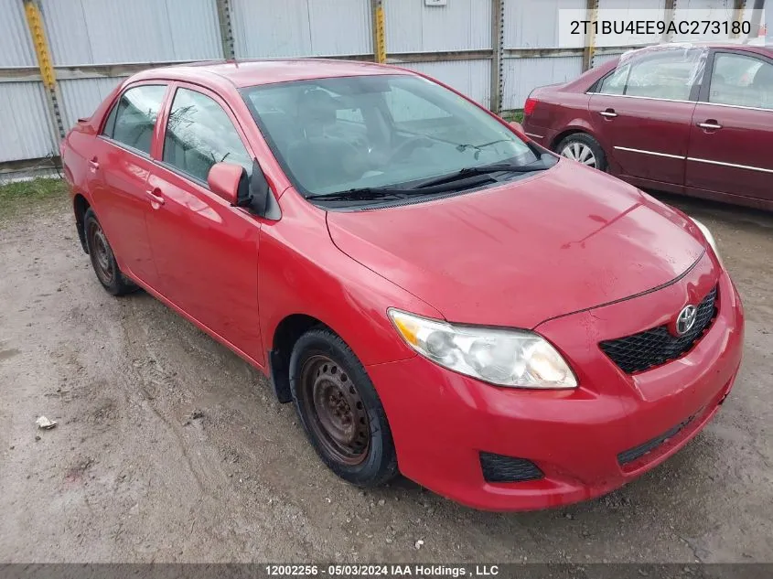 2010 Toyota Corolla VIN: 2T1BU4EE9AC273180 Lot: 12002256