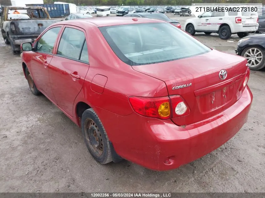 2010 Toyota Corolla VIN: 2T1BU4EE9AC273180 Lot: 12002256