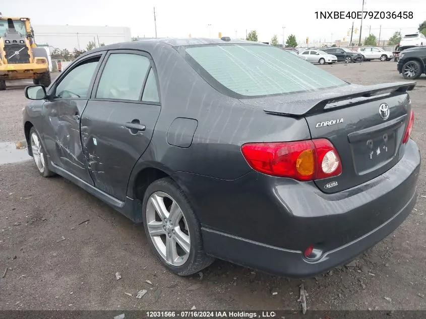 2010 Toyota Corolla VIN: 1NXBE40E79Z036458 Lot: 12031566