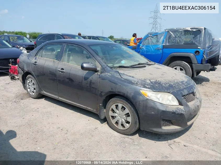 2T1BU4EEXAC306154 2010 Toyota Corolla S/Le/Xle