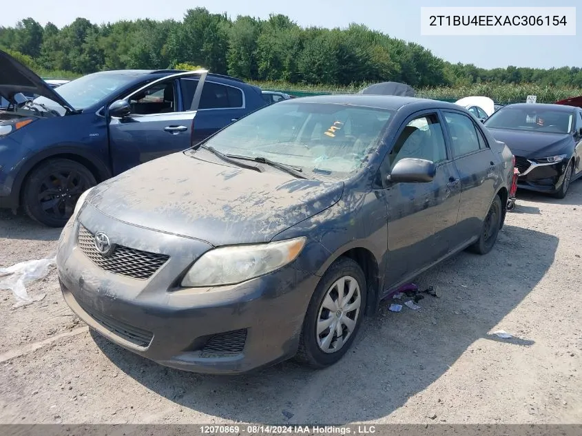 2010 Toyota Corolla S/Le/Xle VIN: 2T1BU4EEXAC306154 Lot: 12070869