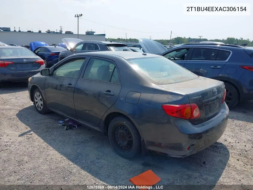 2010 Toyota Corolla S/Le/Xle VIN: 2T1BU4EEXAC306154 Lot: 12070869