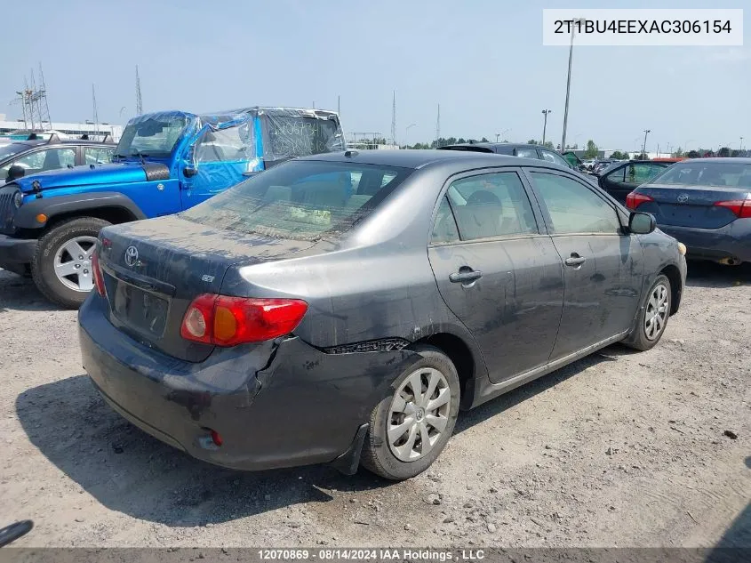 2010 Toyota Corolla S/Le/Xle VIN: 2T1BU4EEXAC306154 Lot: 12070869