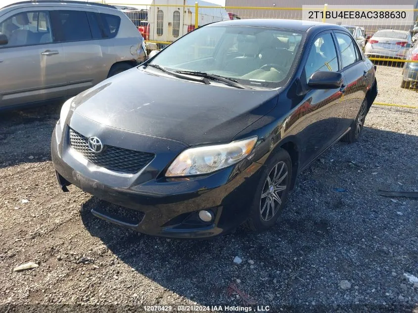 2010 Toyota Corolla S/Le/Xle VIN: 2T1BU4EE8AC388630 Lot: 12078429