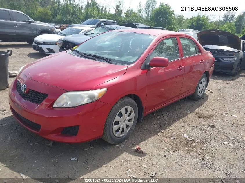 2010 Toyota Corolla S/Le/Xle VIN: 2T1BU4EE8AC306508 Lot: 12081021