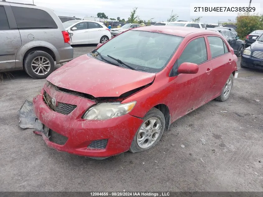 2T1BU4EE7AC385329 2010 Toyota Corolla Ce