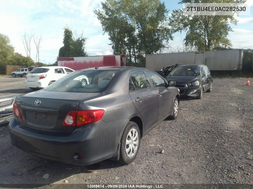 2010 Toyota Corolla S/Le/Xle VIN: 2T1BU4EE0AC282530 Lot: 12089614