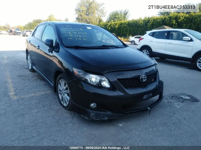 2010 Toyota Corolla S/Le/Xle VIN: 2T1BU4EE8AC353313 Lot: 12089773