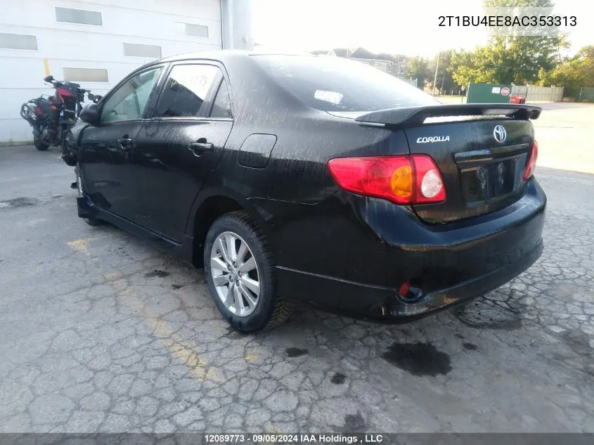 2010 Toyota Corolla S/Le/Xle VIN: 2T1BU4EE8AC353313 Lot: 12089773